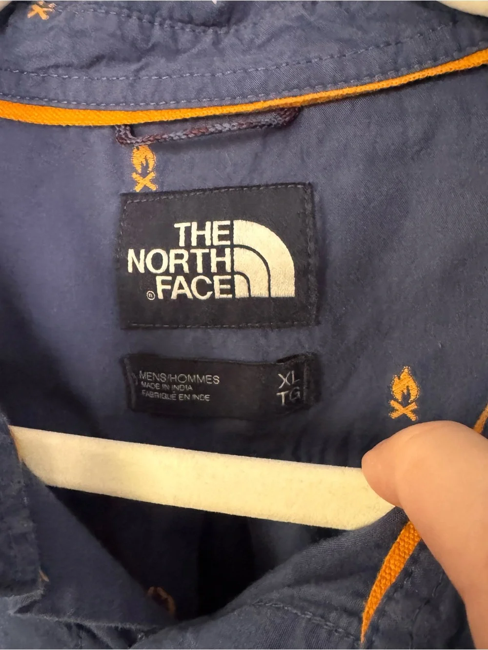 The North Face Button Up Shirt Men's XS Navy Campfire Short Sleeve Outdoor